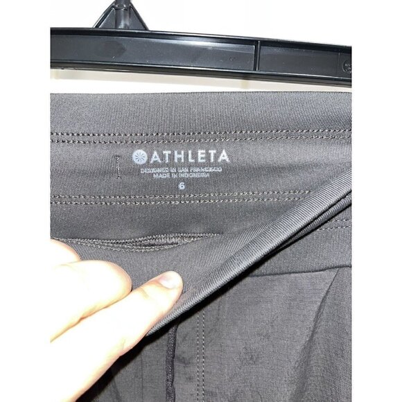 Athleta Pull On Active Pants Jogger Women's 6 Green Lined Straight Leg RN 54023 - Picture 4 of 8